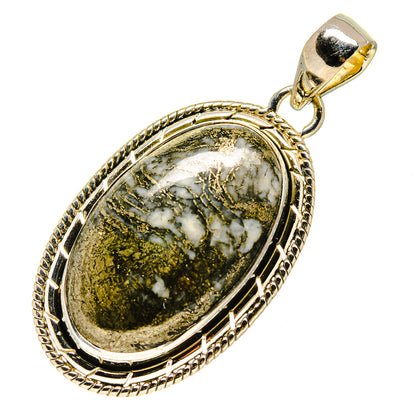 Pyrite Agate Pendants handcrafted by Ana Silver Co - PD756665