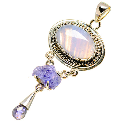 Blue Lace Agate Pendants handcrafted by Ana Silver Co - PD756690
