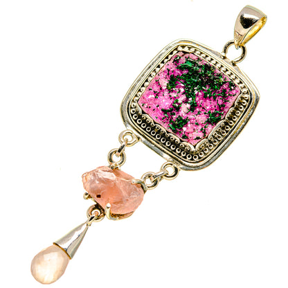 Cobalto Calcite Druzy Pendants handcrafted by Ana Silver Co - PD756694