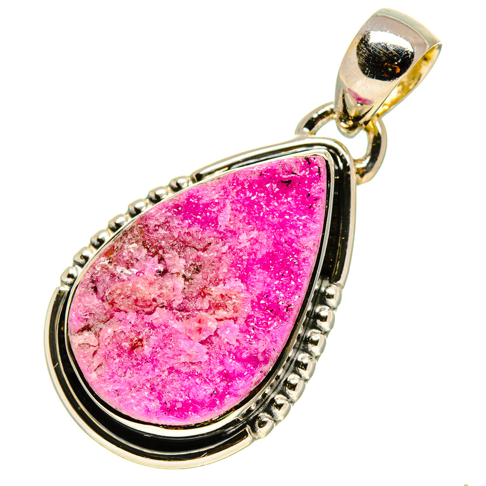 Cobalto Calcite Druzy Pendants handcrafted by Ana Silver Co - PD756700