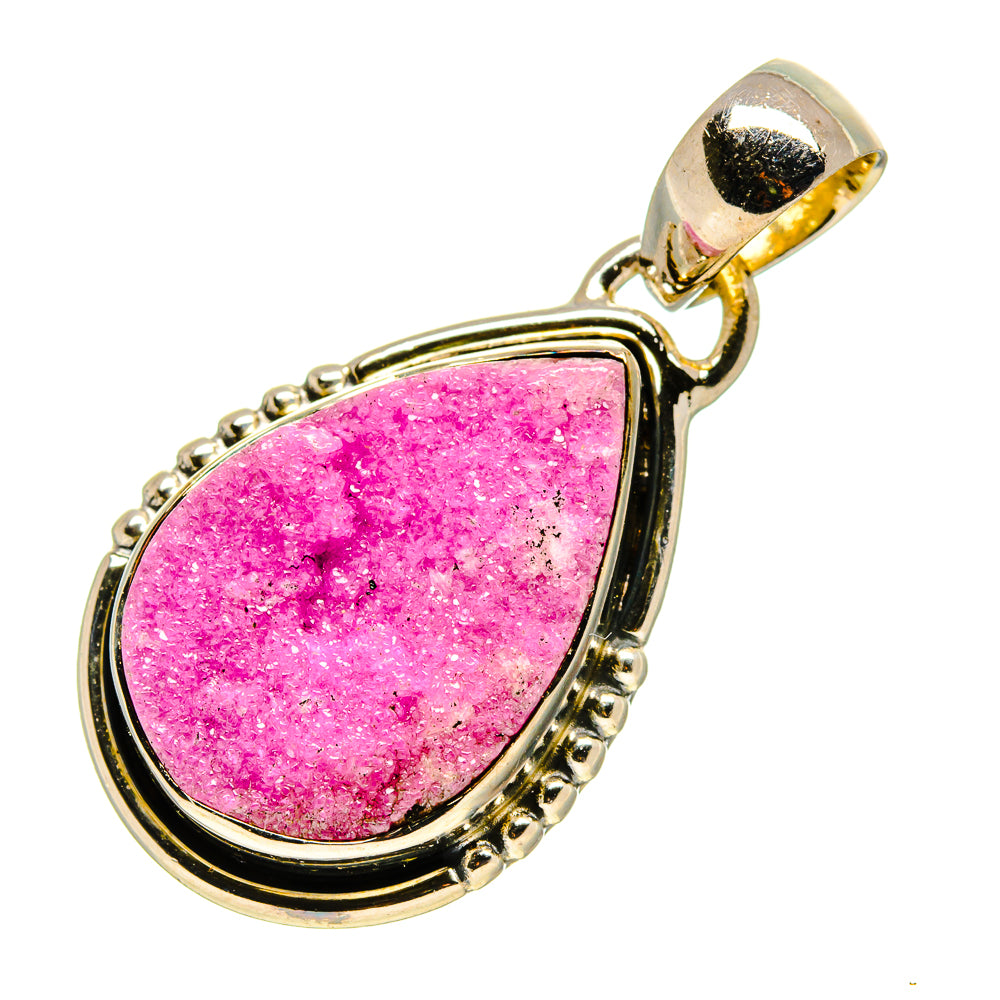 Cobalto Calcite Druzy Pendants handcrafted by Ana Silver Co - PD756701