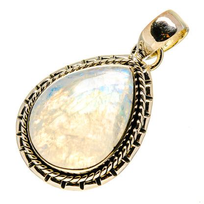 Rainbow Moonstone Pendants handcrafted by Ana Silver Co - PD756708