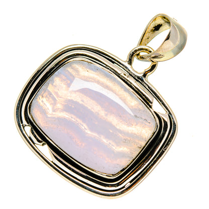Blue Lace Agate Pendants handcrafted by Ana Silver Co - PD756709