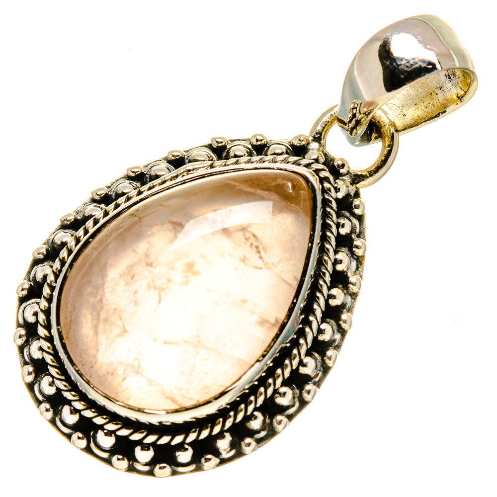 Rose Quartz Pendants handcrafted by Ana Silver Co - PD756711