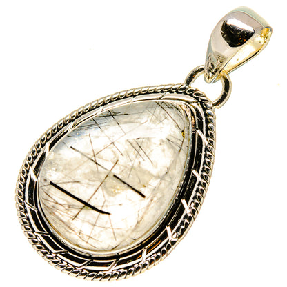 Tourmalinated Quartz Pendants handcrafted by Ana Silver Co - PD756712