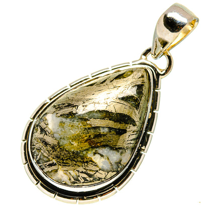 Pyrite Agate Pendants handcrafted by Ana Silver Co - PD756721