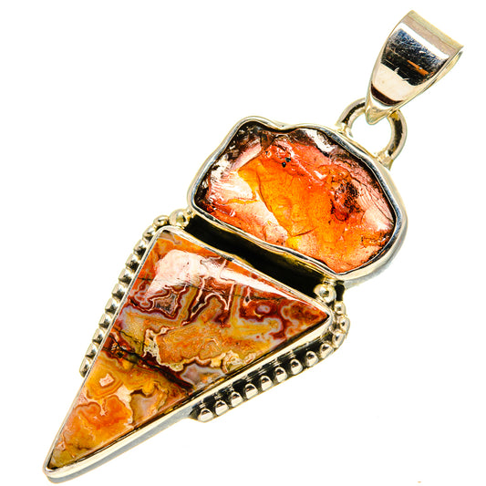Crazy Lace Agate Pendants handcrafted by Ana Silver Co - PD756741