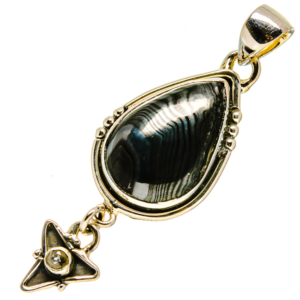 Psilomelane Pendants handcrafted by Ana Silver Co - PD756749