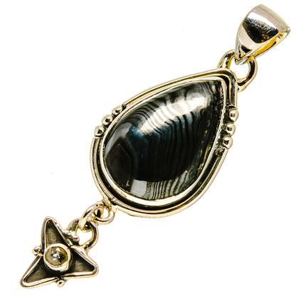 Psilomelane Pendants handcrafted by Ana Silver Co - PD756749
