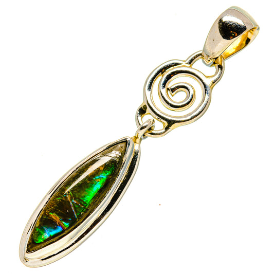 Ammolite Pendants handcrafted by Ana Silver Co - PD756750