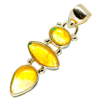 Ethiopian Opal Pendants handcrafted by Ana Silver Co - PD756787