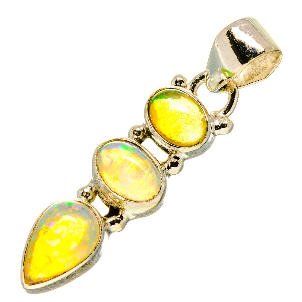 Ethiopian Opal Pendants handcrafted by Ana Silver Co - PD756788