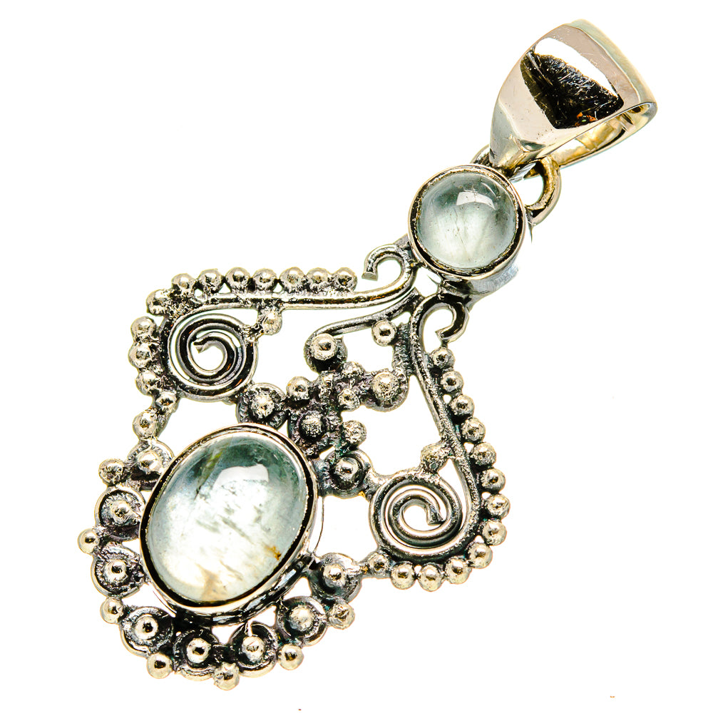 Aquamarine Pendants handcrafted by Ana Silver Co - PD756804