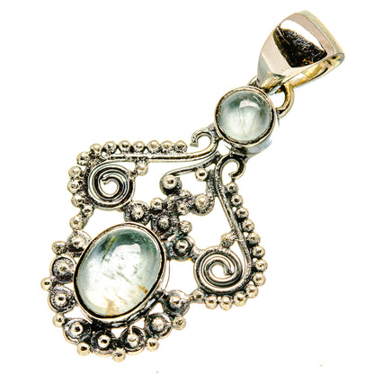 Aquamarine Pendants handcrafted by Ana Silver Co - PD756804