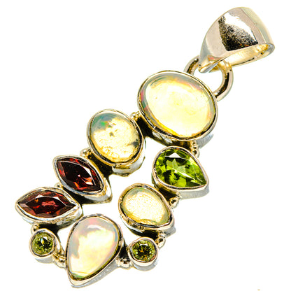 Ethiopian Opal Pendants handcrafted by Ana Silver Co - PD756807