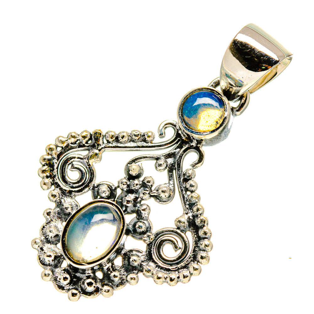 Ethiopian Opal Pendants handcrafted by Ana Silver Co - PD756825