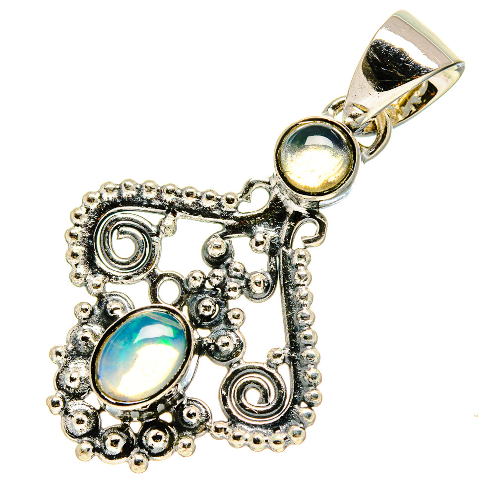 Ethiopian Opal Pendants handcrafted by Ana Silver Co - PD756830