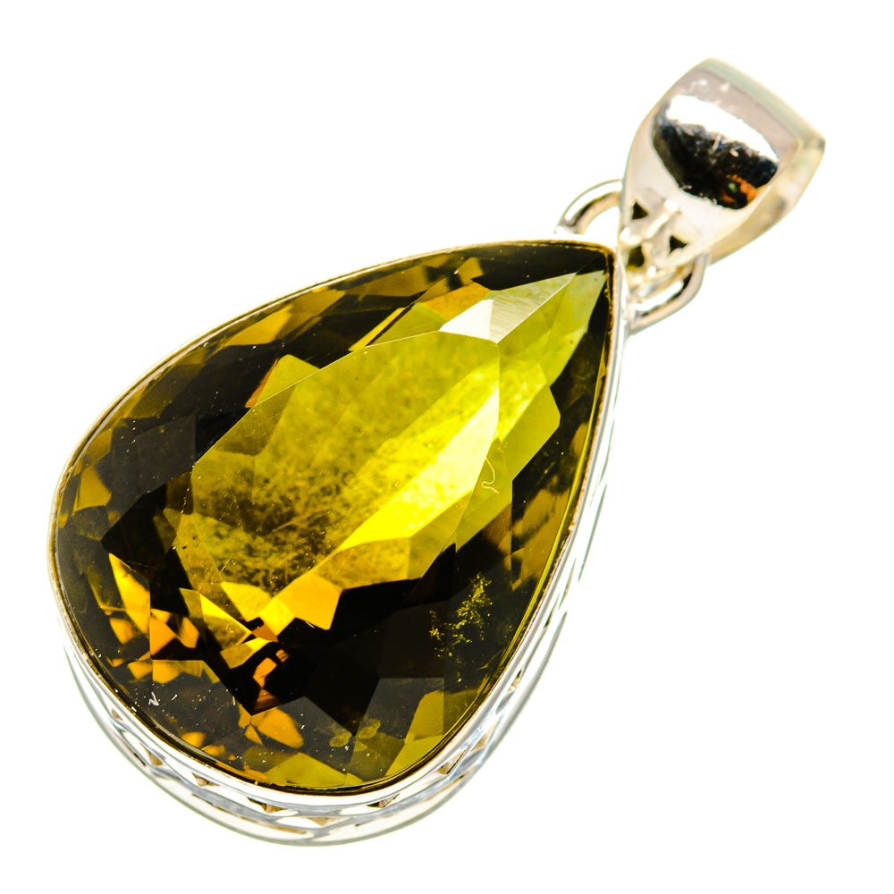 Olive Quartz Pendants handcrafted by Ana Silver Co - PD756871