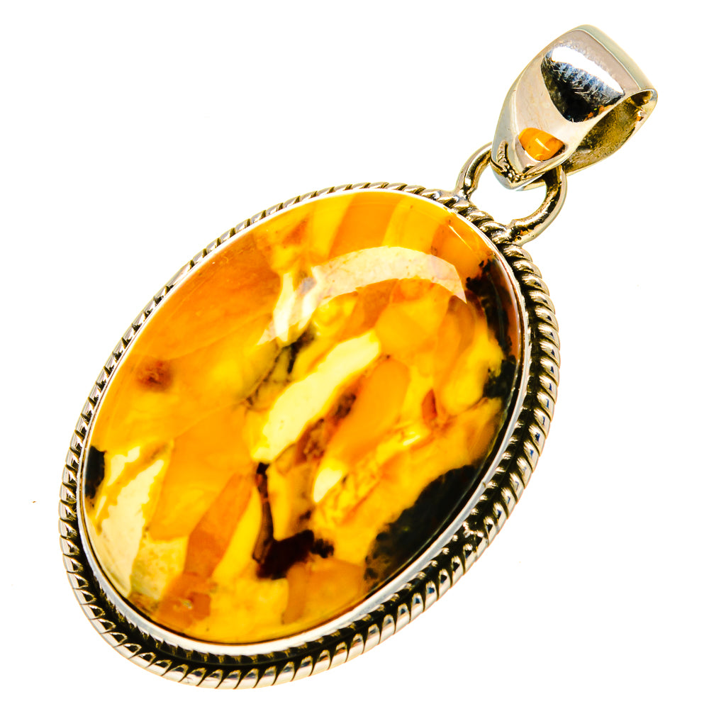 Peanut Wood Jasper Pendants handcrafted by Ana Silver Co - PD756892