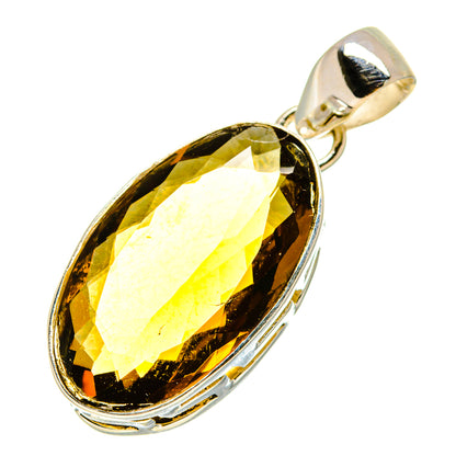 Olive Quartz Pendants handcrafted by Ana Silver Co - PD756893
