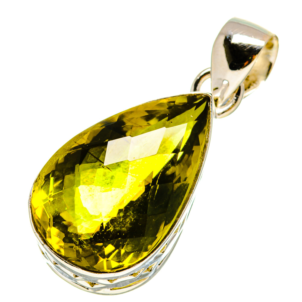 Olive Quartz Pendants handcrafted by Ana Silver Co - PD756895