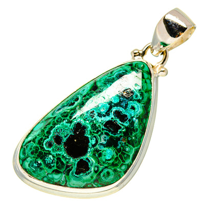 Malachite In Chrysocolla Pendants handcrafted by Ana Silver Co - PD756900