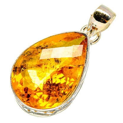 Lemon Quartz Pendants handcrafted by Ana Silver Co - PD756902