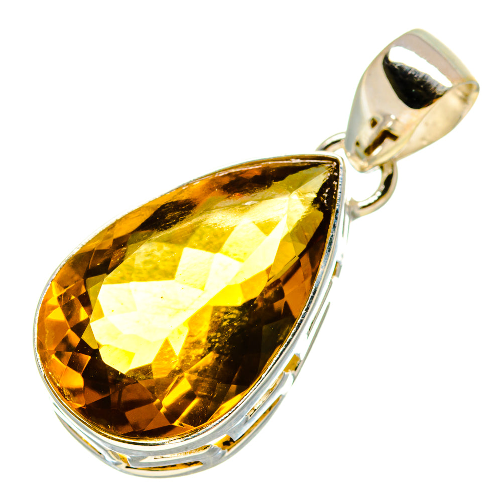 Lemon Quartz Pendants handcrafted by Ana Silver Co - PD756911