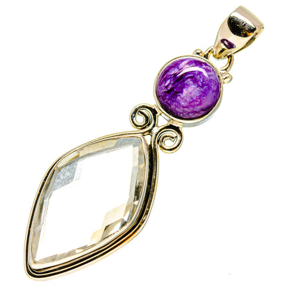 White Quartz Pendants handcrafted by Ana Silver Co - PD756928