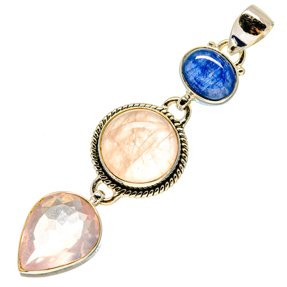 Rose Quartz Pendants handcrafted by Ana Silver Co - PD756930