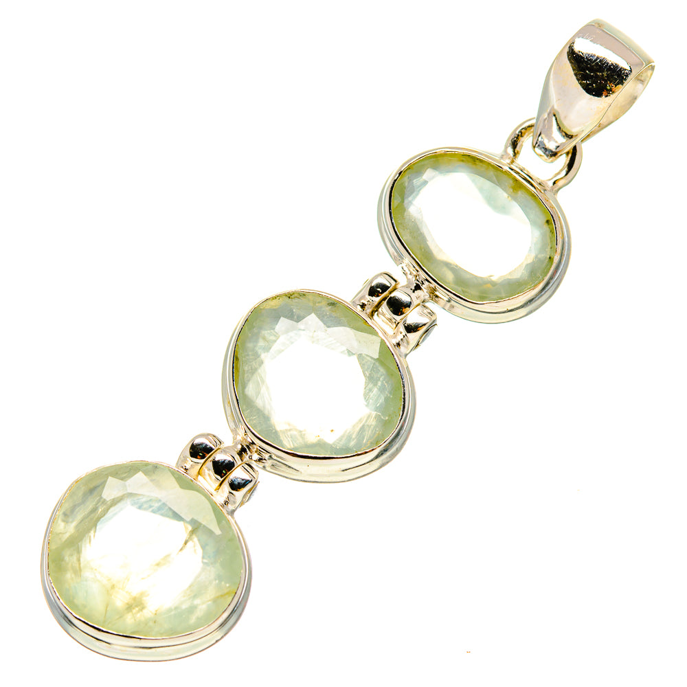 Prehnite Pendants handcrafted by Ana Silver Co - PD756932