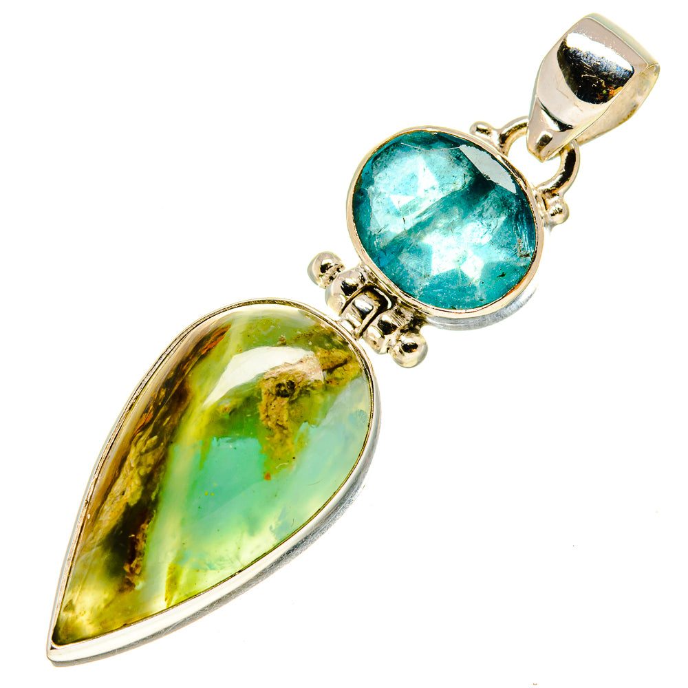 Peruvian Opal Pendants handcrafted by Ana Silver Co - PD756933