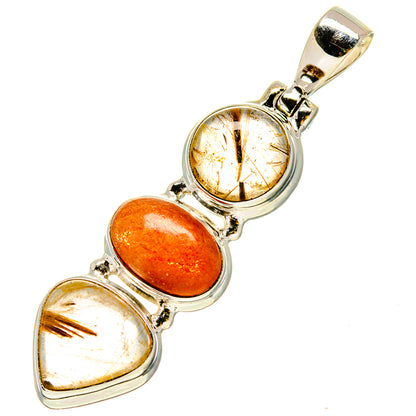 Rutilated Quartz Pendants handcrafted by Ana Silver Co - PD756934