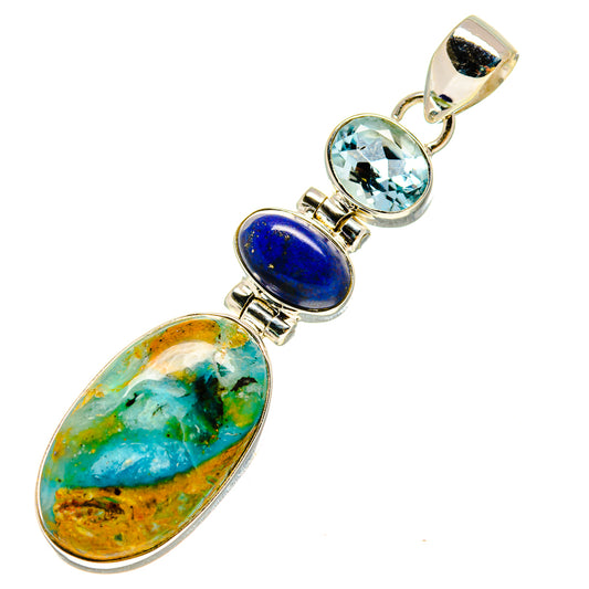 Peruvian Opal Pendants handcrafted by Ana Silver Co - PD756940