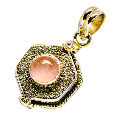 Rose Quartz Pendants handcrafted by Ana Silver Co - PD756948