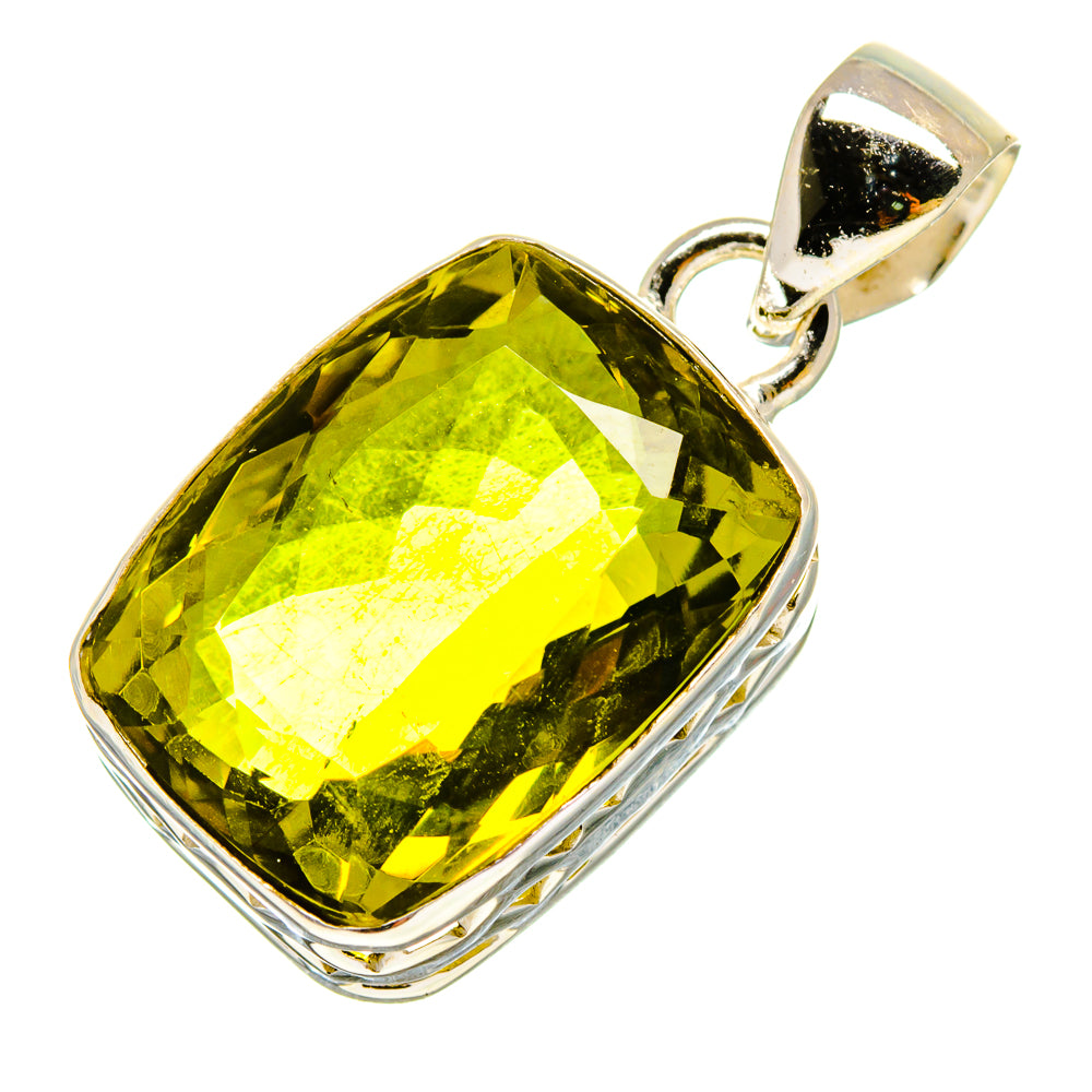 Olive Quartz Pendants handcrafted by Ana Silver Co - PD756960