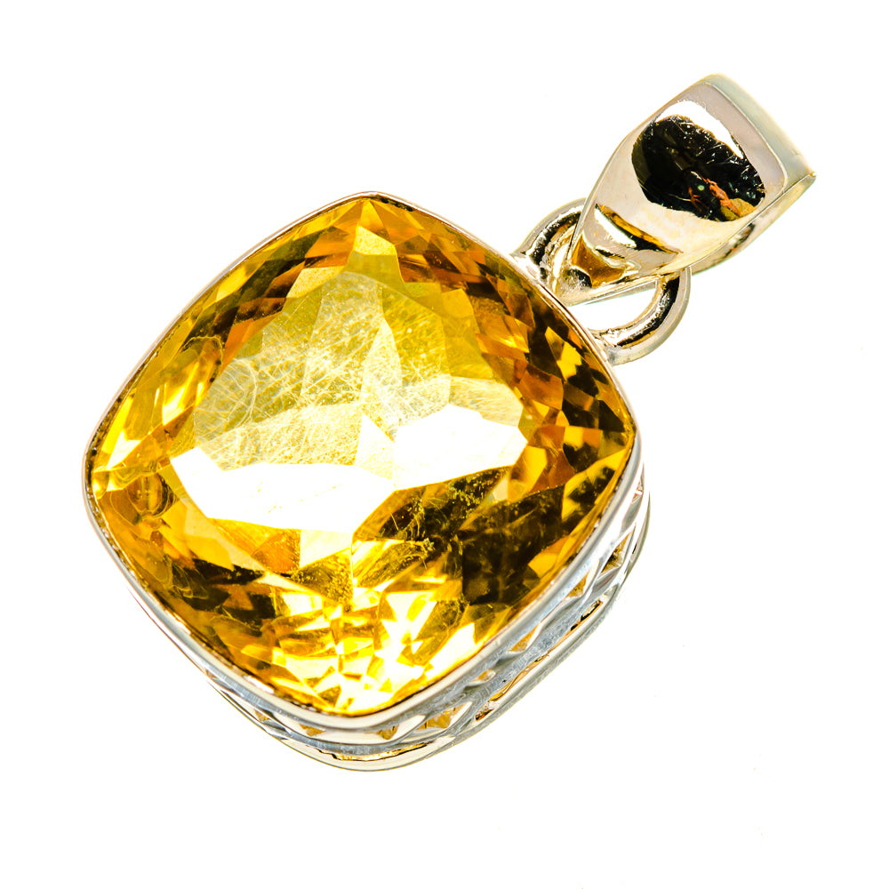 Lemon Quartz Pendants handcrafted by Ana Silver Co - PD756962