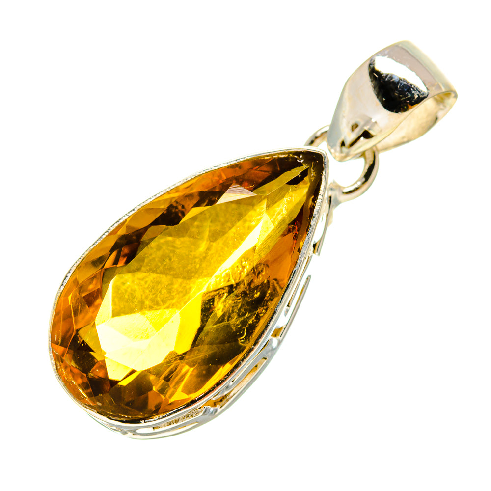 Lemon Quartz Pendants handcrafted by Ana Silver Co - PD756964