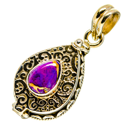 Purple Copper Composite Turquoise Pendants handcrafted by Ana Silver Co - PD756967