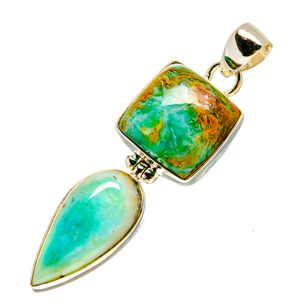 Peruvian Opal Pendants handcrafted by Ana Silver Co - PD756977