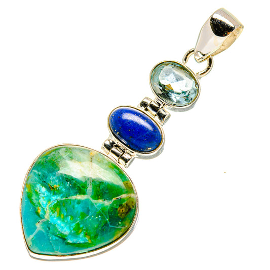 Peruvian Opal Pendants handcrafted by Ana Silver Co - PD756978
