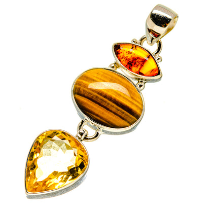 Tiger Eye Pendants handcrafted by Ana Silver Co - PD756983