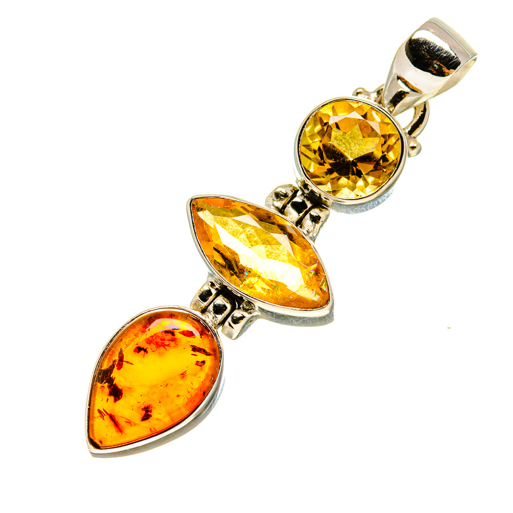 Baltic Amber Pendants handcrafted by Ana Silver Co - PD756986