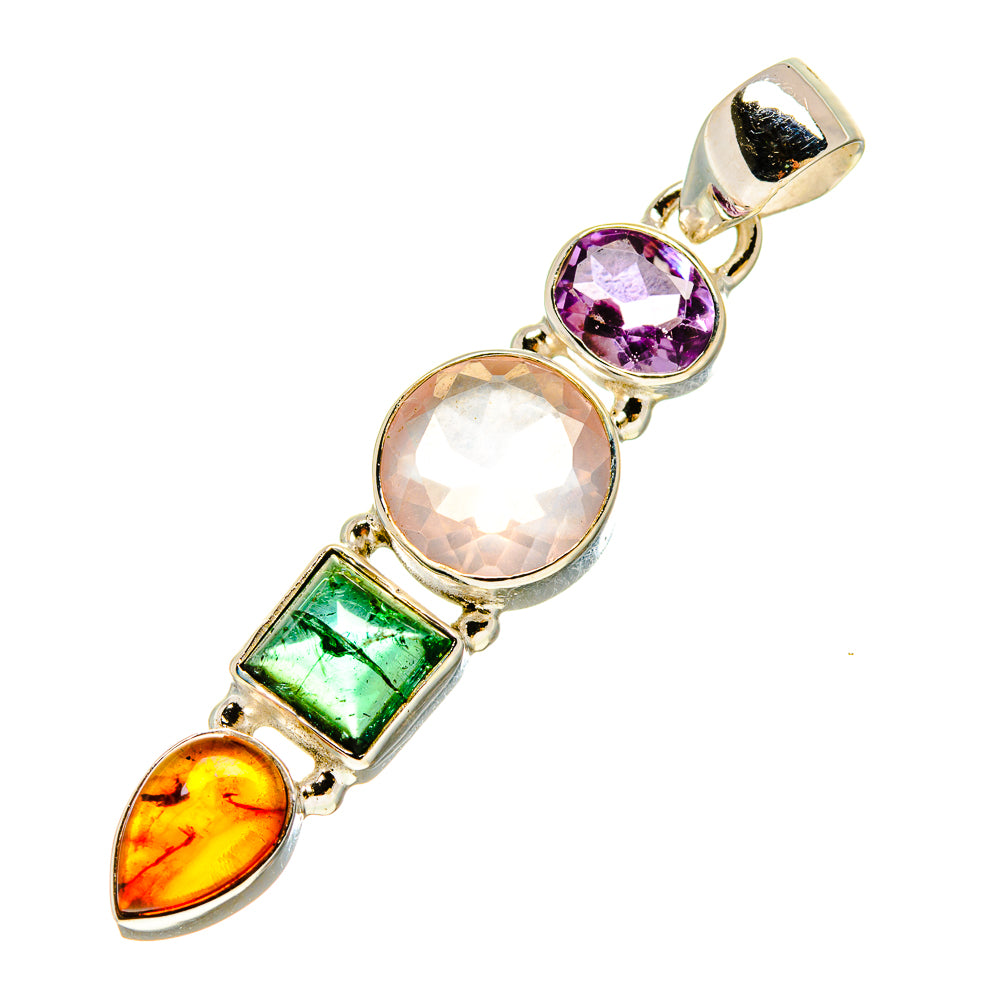 Rose Quartz Pendants handcrafted by Ana Silver Co - PD756987
