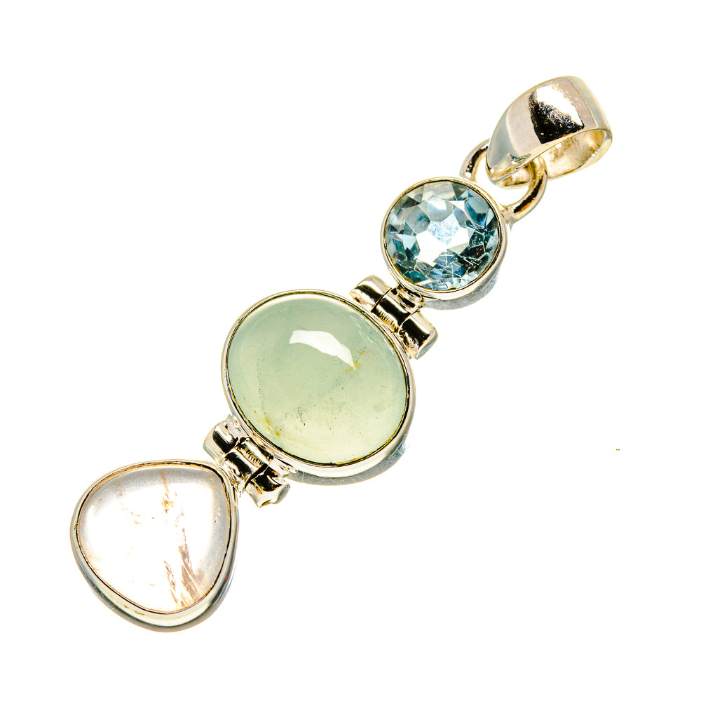 Aquamarine Pendants handcrafted by Ana Silver Co - PD756993