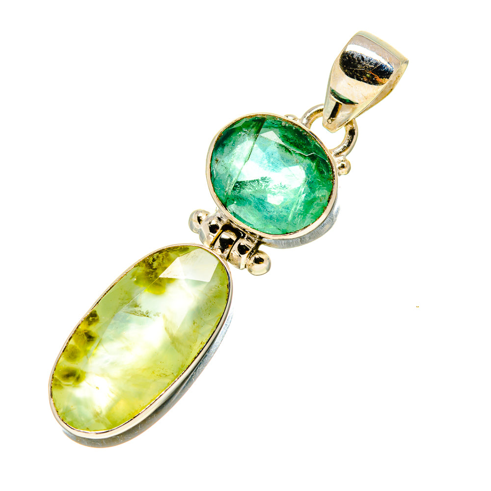 Prehnite Pendants handcrafted by Ana Silver Co - PD756994