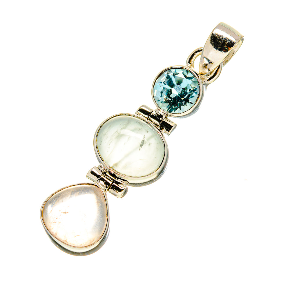 Aquamarine Pendants handcrafted by Ana Silver Co - PD757003