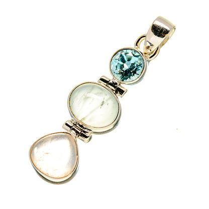 Aquamarine Pendants handcrafted by Ana Silver Co - PD757003