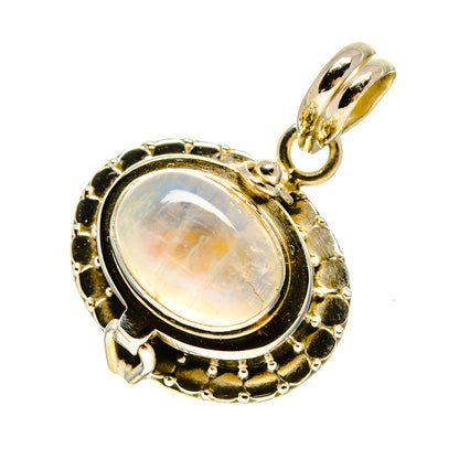 Rainbow Moonstone Pendants handcrafted by Ana Silver Co - PD757010