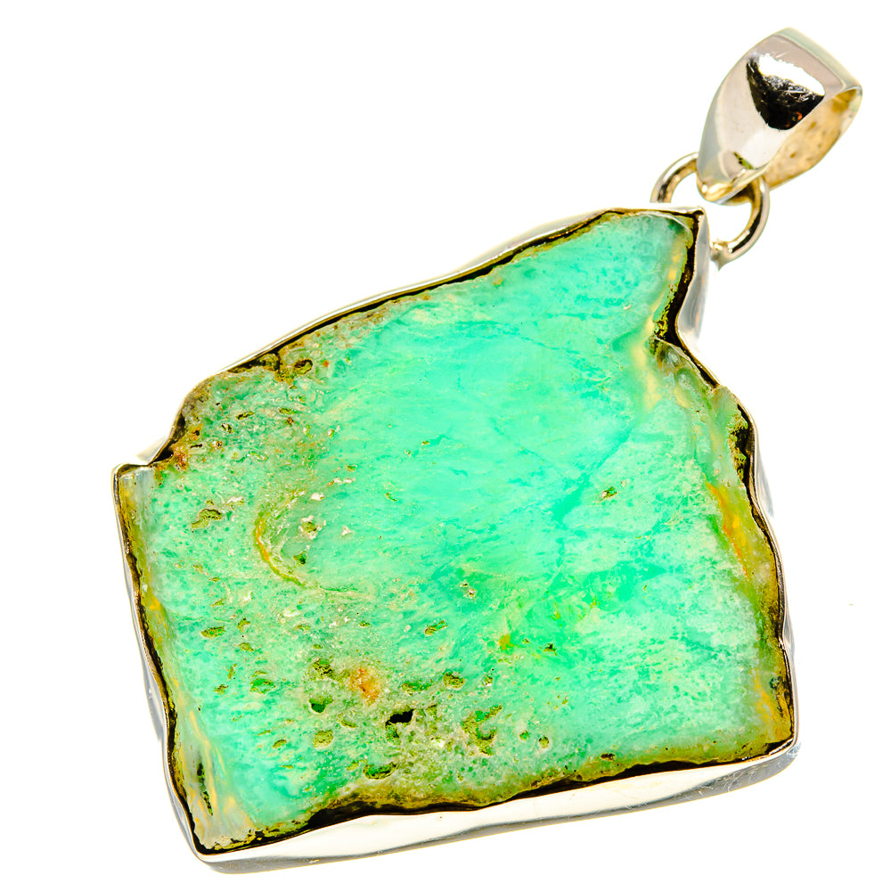 Green Fuchsite Pendants handcrafted by Ana Silver Co - PD757016